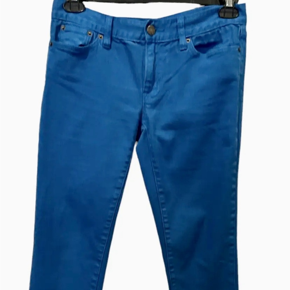J Crew Jeans Womens 28 Denim Stretch Skinny Turquoise